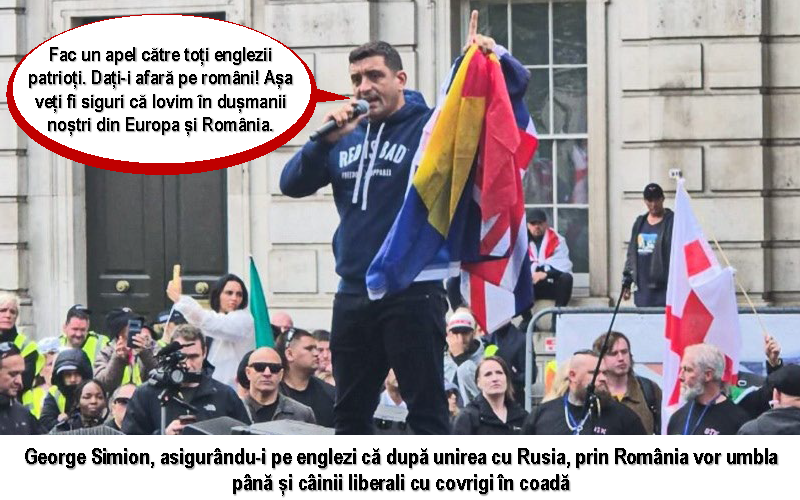 George Simion și protestul din Anglia împotriva imigranților